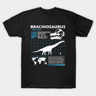 Brachiosaurus Fact Sheet T-Shirt